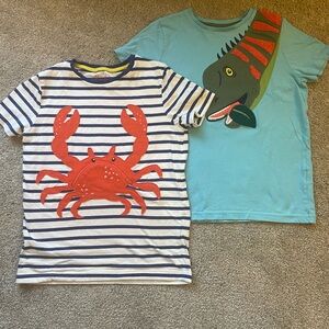 2 Mini-Boden animal t-shirts